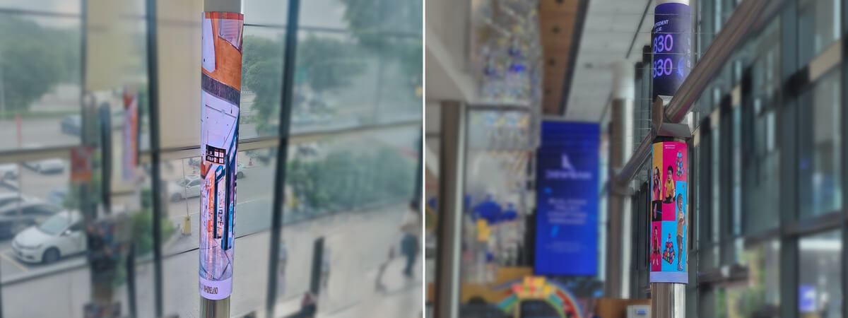 Digital Round Pillars